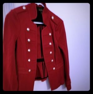 Red military style jacket WHBM